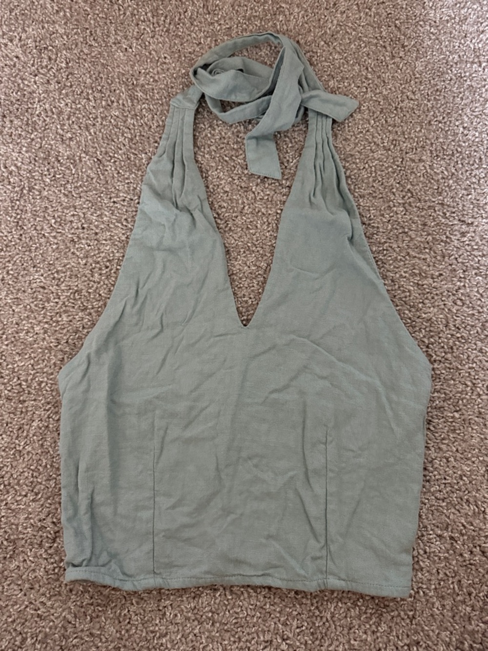 Abercrombie Linen Blend Halter Top